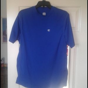 Champion mens t shirt M electric blue short sleeve